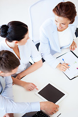 Image showing business team having discussion in office