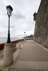 Image showing the wall el morro