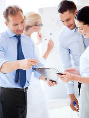 Image showing business team having discussion in office