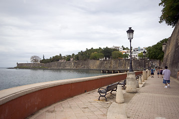 Image showing  the wall el morro