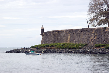 Image showing the wall el morro