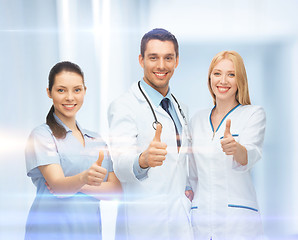 Image showing professional young team or group of doctors