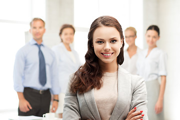 Image showing attractive young businesswoman in office