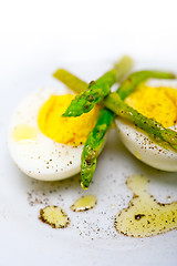 Image showing asparagus and eggs