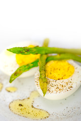 Image showing asparagus and eggs