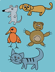 Image showing Hand draw animals