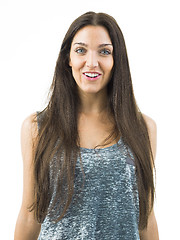 Image showing real happy young woman