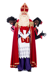 Image showing Sinterklaas and a couple of his helpers