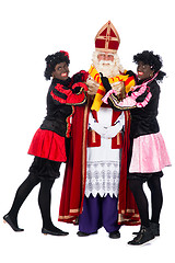 Image showing Sinterklaas having a cold