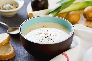 Image showing Leek and Potatoes soup