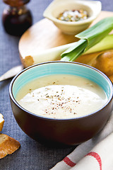 Image showing Leek and Potatoes soup