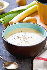 Image showing Leek and Potatoes soup