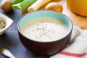 Image showing Leek and Potatoes soup