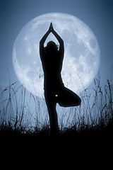 Image showing yoga pale moon