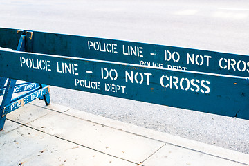 Image showing POLICE LINE - DO NOT CROSS