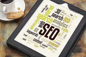 Image showing SEO word or tag cloud