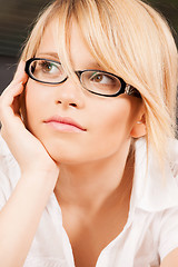 Image showing woman with eyeglasses