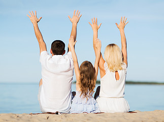 Image showing happy family at the seaside