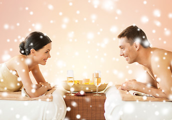 Image showing couple in spa