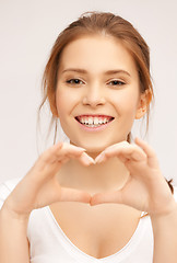 Image showing woman showing heart shape