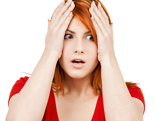 Image showing stressed woman