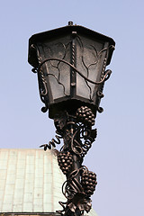 Image showing Vintage steel street lamp