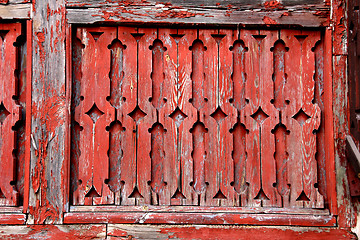 Image showing Old wooden wall