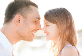 Image showing happy father and child girl having fun