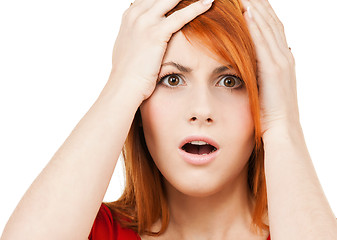 Image showing stressed woman