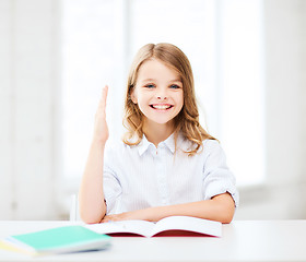 Image showing student girl studying at school