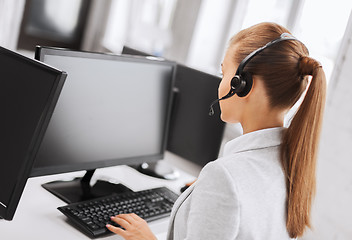 Image showing female helpline operator