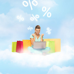 Image showing woman doing internet shopping