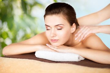 Image showing woman in spa