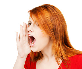 Image showing screaming woman