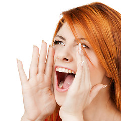 Image showing screaming woman