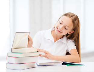 Image showing student girl studying at school