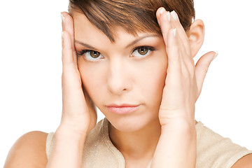 Image showing stressed woman