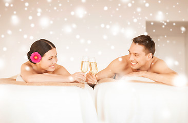 Image showing couple in spa