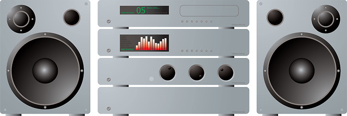 Image showing stereo seperates plus speakers
