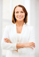 Image showing attractive businesswoman in office