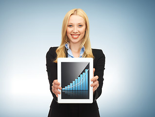 Image showing businesswoman with tablet pc