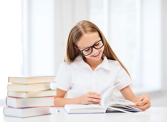 Image showing student girl studying at school