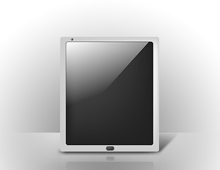 Image showing tablet pc with blank black screen