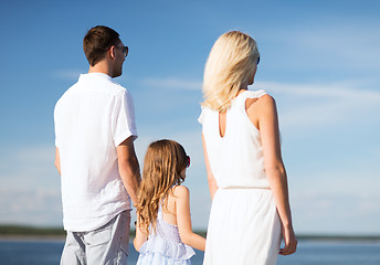 Image showing happy family at the seaside