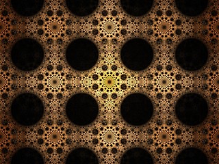 Image showing Orange decorative fractal background