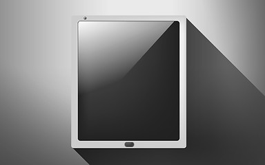 Image showing tablet pc with blank black screen