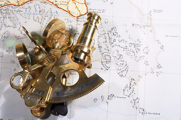 Image showing Sextant on chart