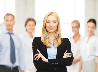 Image showing smiling businesswoman