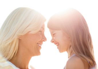 Image showing happy mother and child girl
