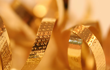 Image showing Gold Ribbon Background